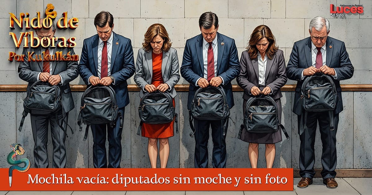 Mochila vacía: diputados sin moche y sin foto