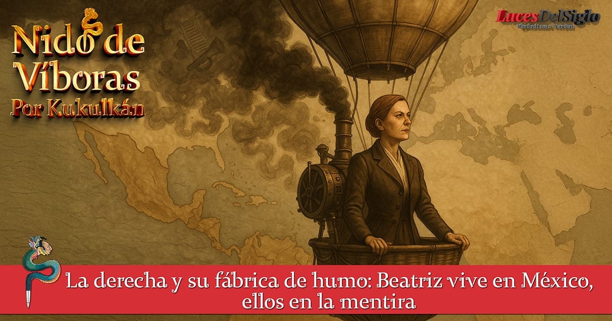 La derecha y su fábrica de humo: Beatriz vive en México, ellos en la mentira