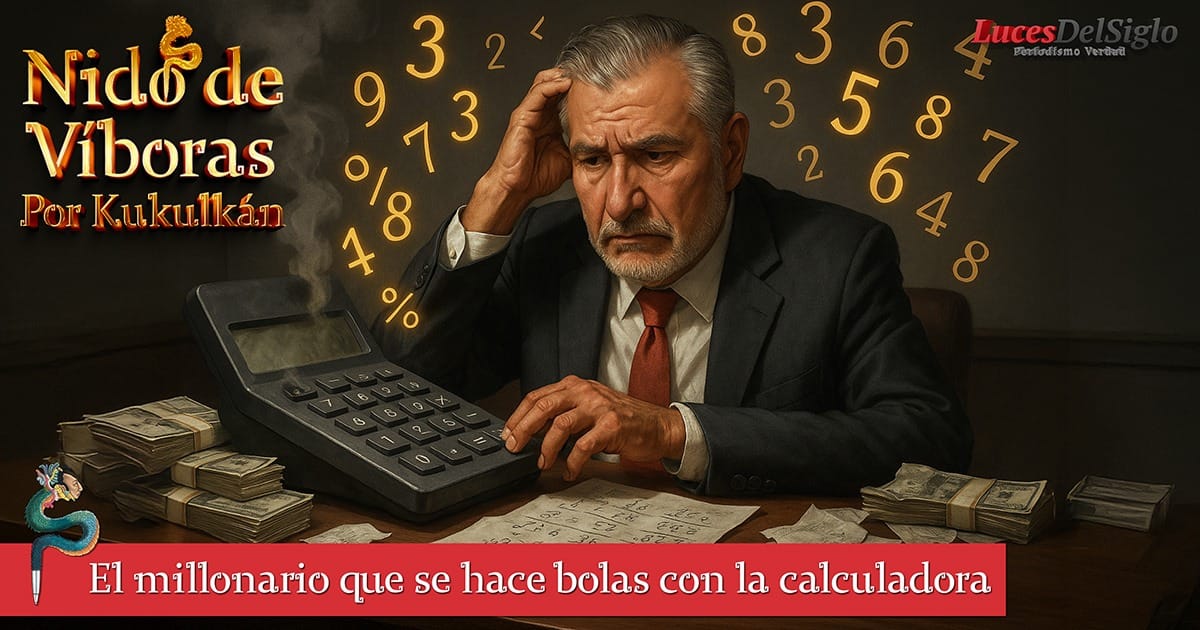 El millonario que se hace bolas con la calculadora