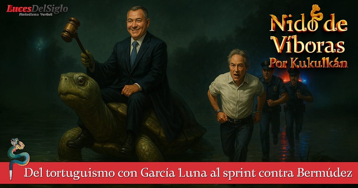 Del tortuguismo con García Luna al sprint contra Bermúdez