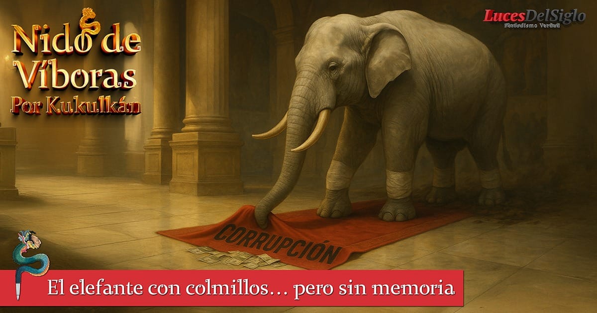 El elefante con colmillos… pero sin memoria