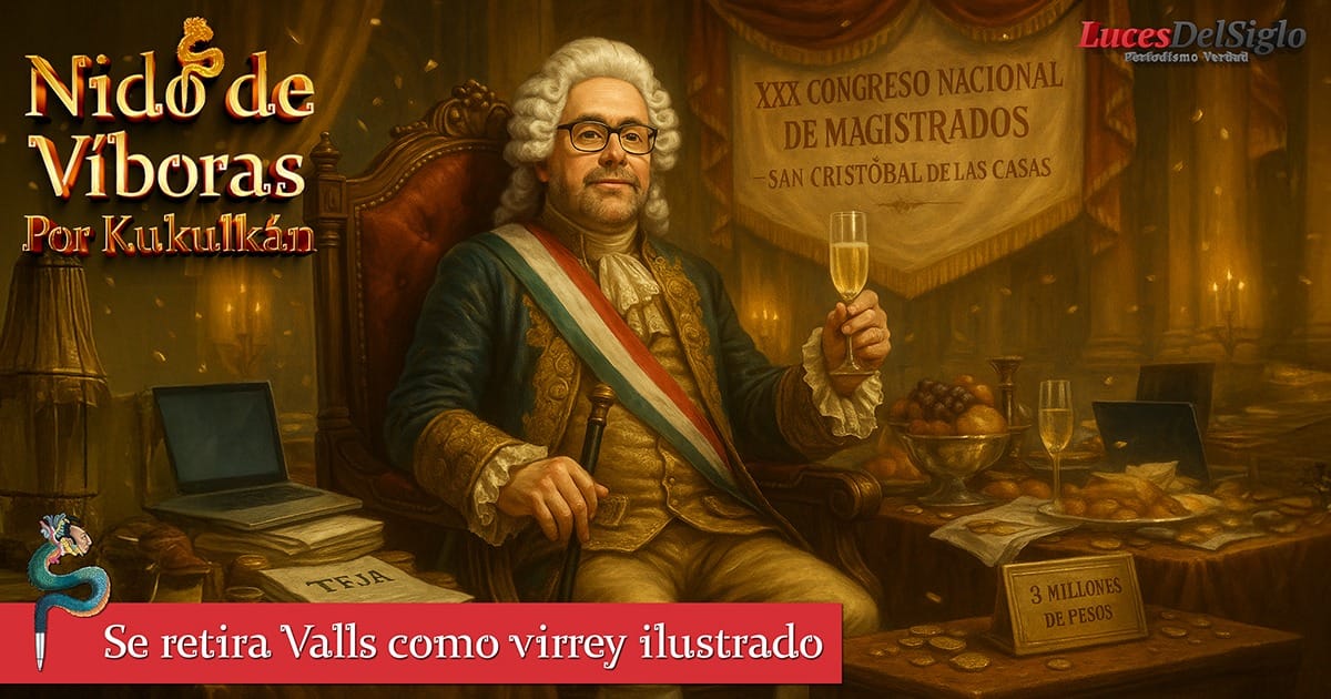 Se retira Valls como virrey ilustrado