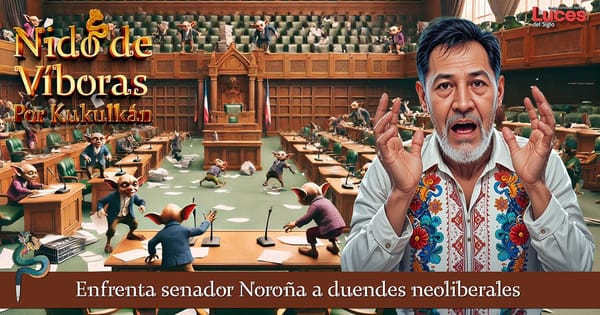 Enfrenta senador Noroña a duendes neoliberales