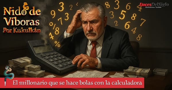 El millonario que se hace bolas con la calculadora