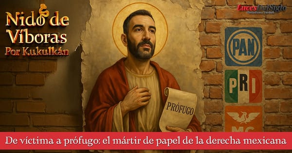 De víctima a prófugo: el mártir de papel de la derecha mexicana