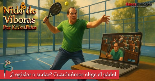 ¿Legislar o sudar? Cuauhtémoc elige el pádel